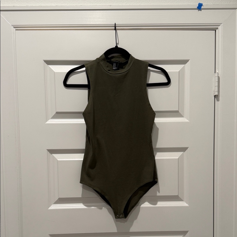Forever 21 Olive Green Bodysuit